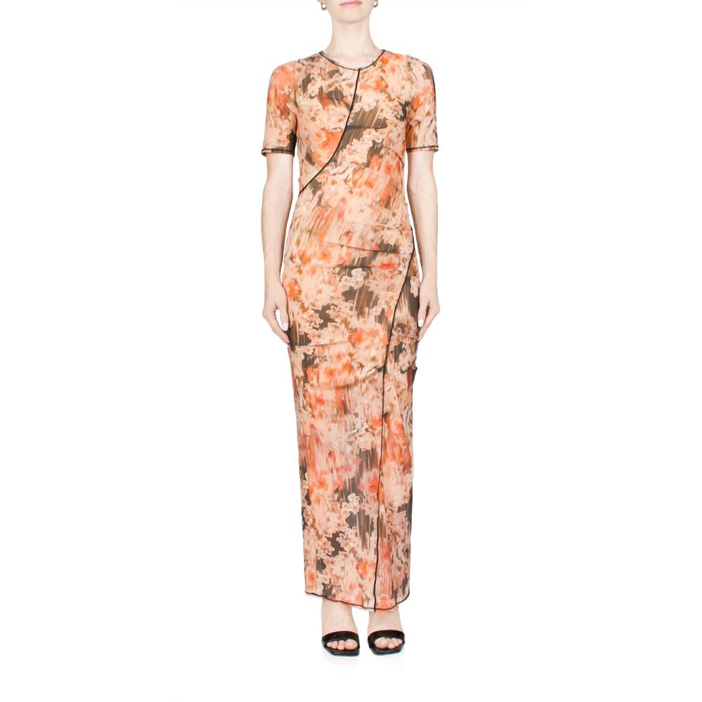 NEW BEC + BRIDGE averil tee maxi dress in glitch floral